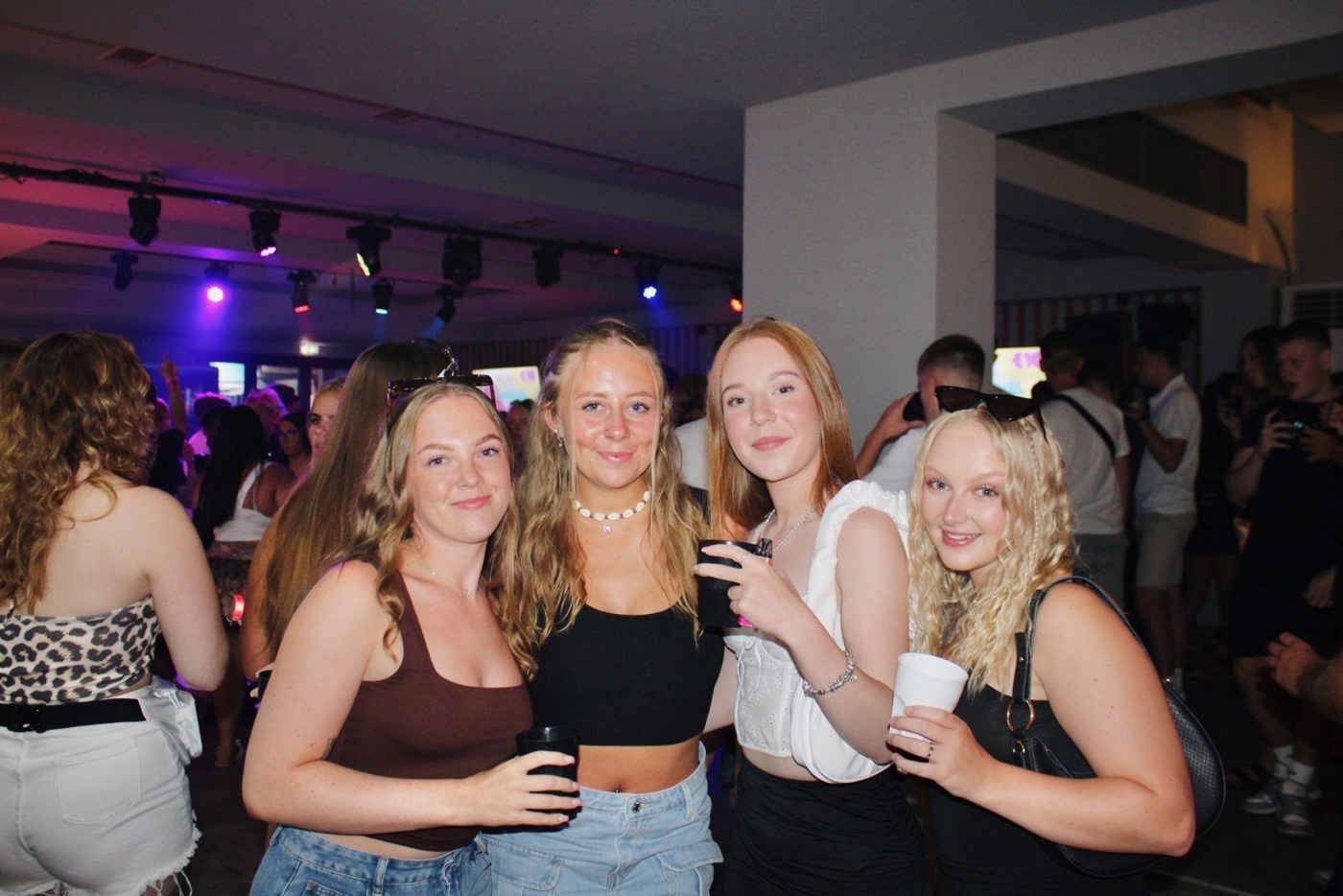 Solo Sun travellers on a night out